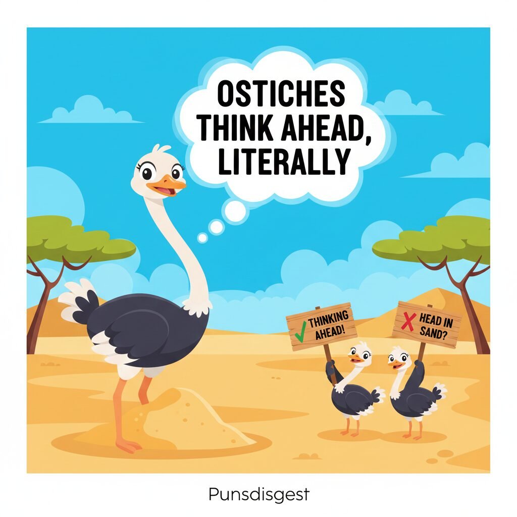 Clever Ostrich Puns