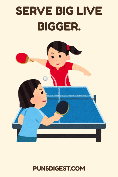 Funny Table Tennis Puns