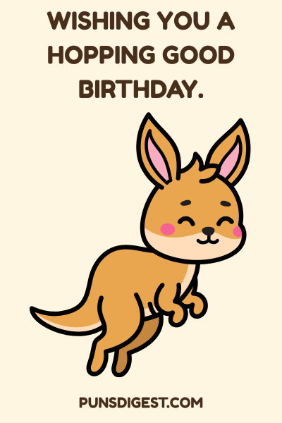 Kangaroo Puns for Birthday