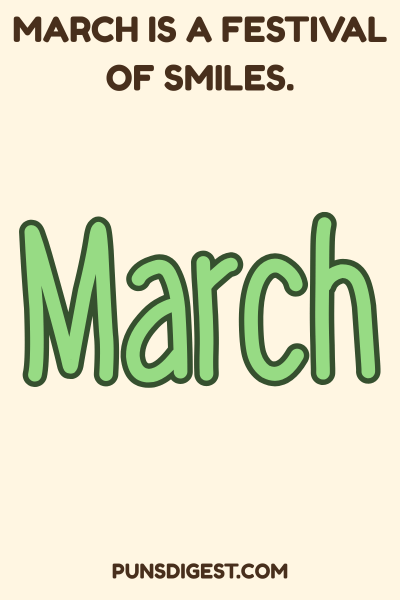 March Puns Captions