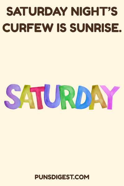 One Liner Saturday Puns