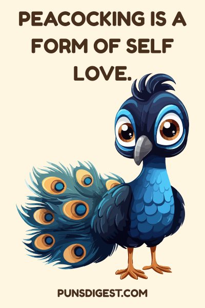 Peacock Puns Captions