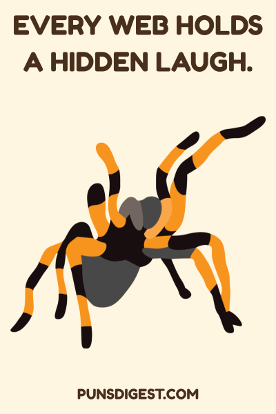 Spider caption Tarantula Puns