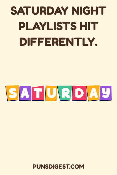 Weekend Saturday Puns