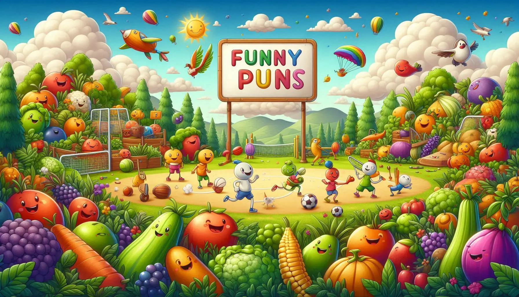 270 Funny Puns about Fruit Vegetables Birds Sports and Many More