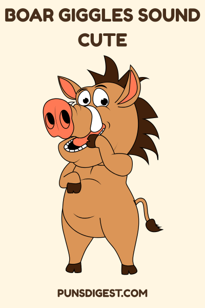 Cute Boar Puns