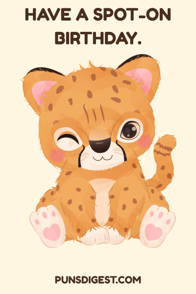 Cute Cheetah Puns