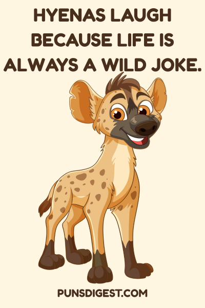 Cute Hyena Puns