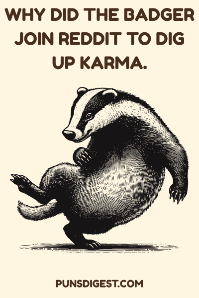 Dirty Badger Puns