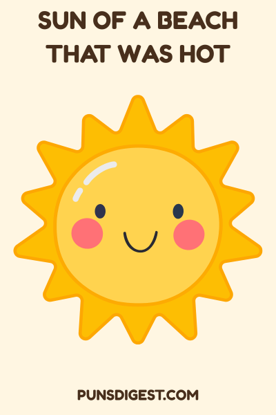 One liner Sun Puns