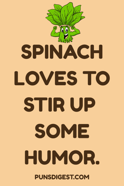 Funny Spinach Puns