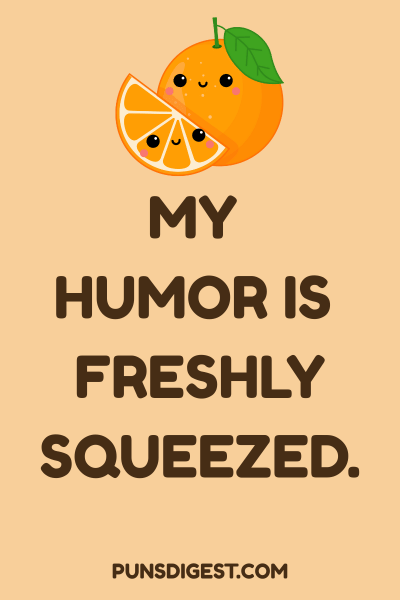 Funny Tangerine Puns