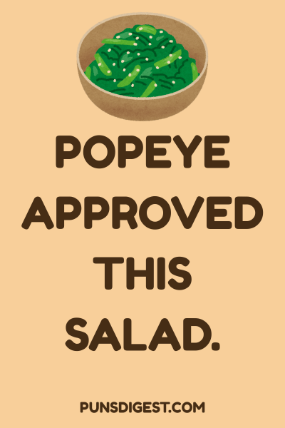 Popeye Spinach Puns