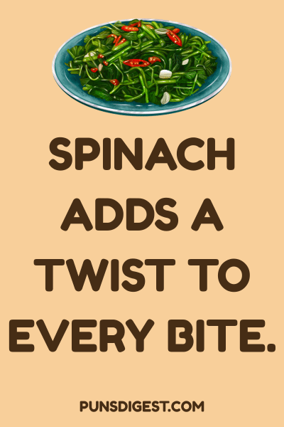 Short Spinach Puns
