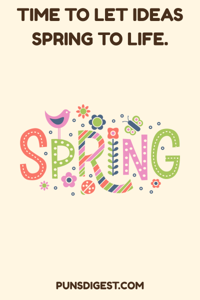 Spring Puns for Work