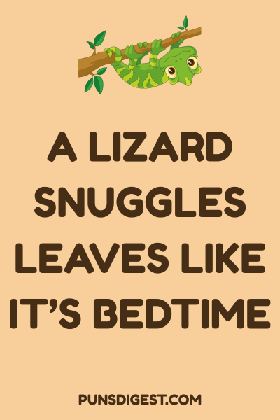 Cute Lizard Puns