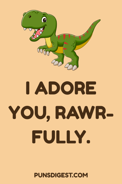 Dinosaur Love Puns