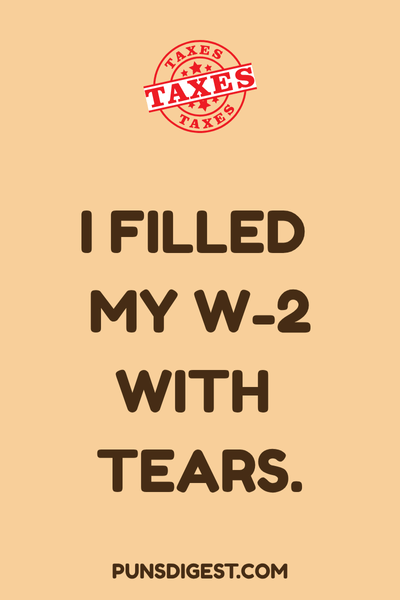 Funny Tax Puns