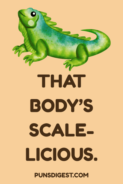 Iguana Puns Captions