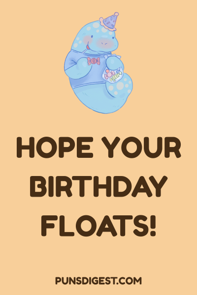 Manatee Puns for birthday