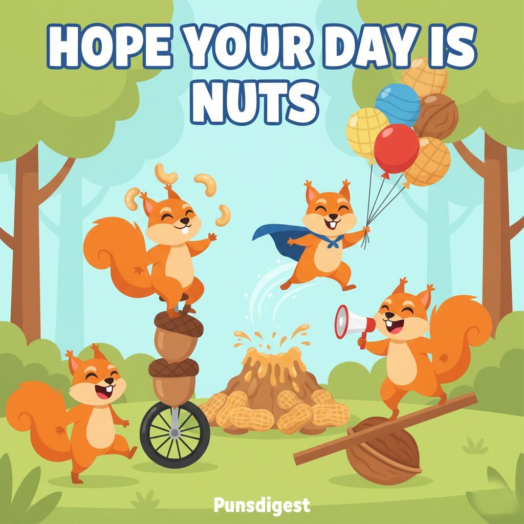 Squirrel Birthday Puns