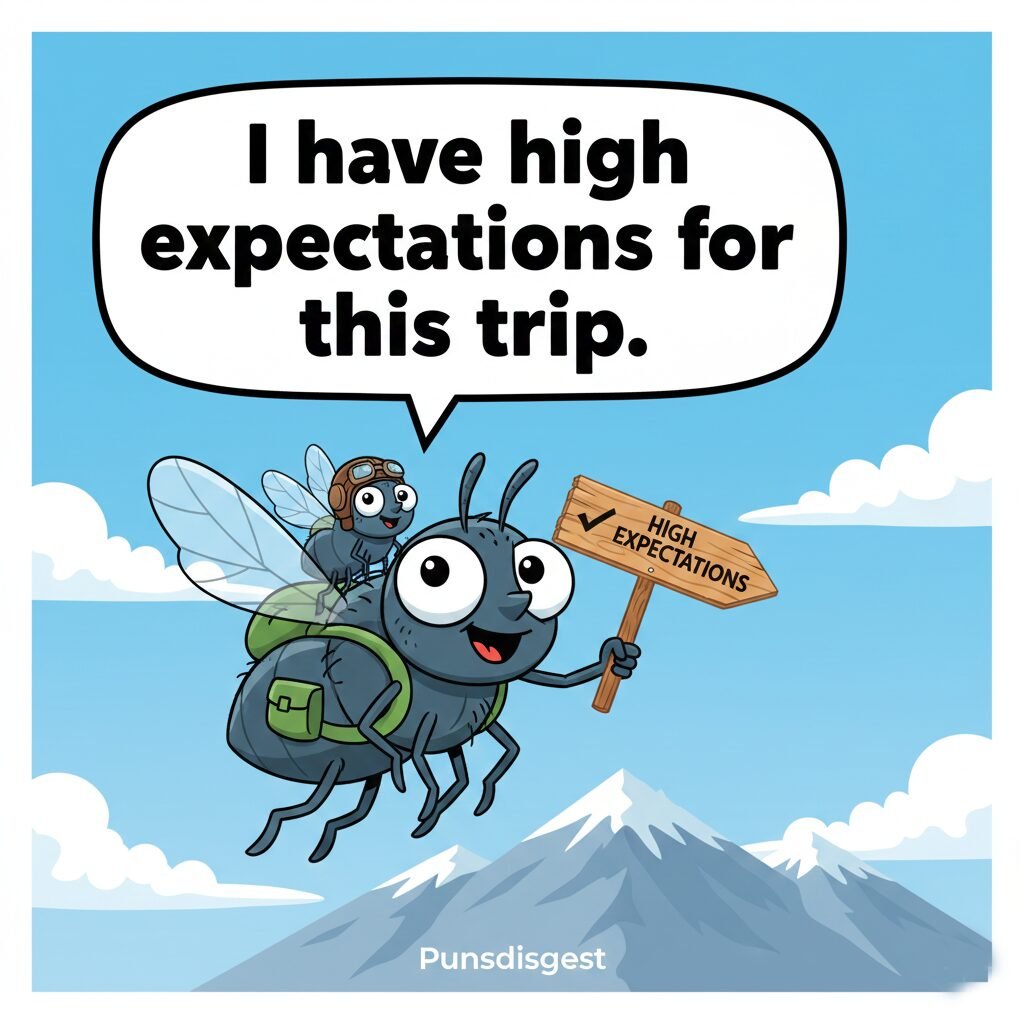 Fly Puns Captions